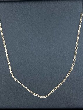 Delicate 10K Yellow Gold Chain Necklace- 18 inches